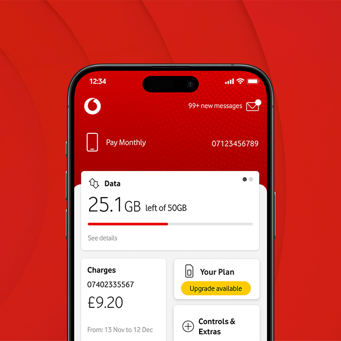 Vodafone broadband app